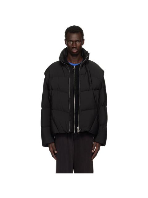 SOLID HOMME Black Detachable Sleeves Jacket