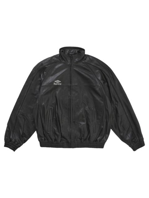 Supreme Supreme Umbro Leather Track Jacket Black