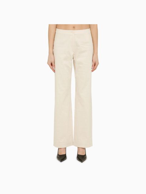Our Legacy Regular white cotton trousers