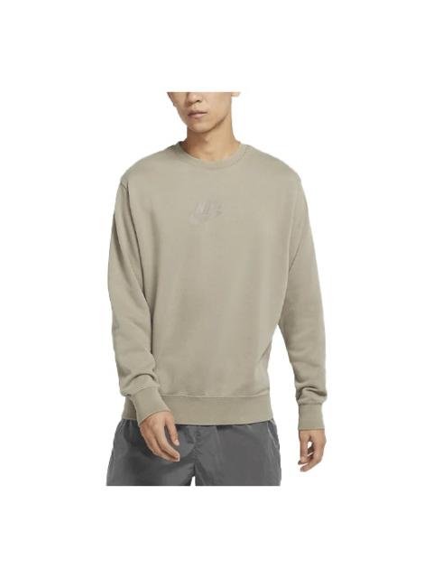 Nike Nsw French Terry Logo Printing Round Neck Pullover Long Sleeves 'Moon Lime' DD4665-087