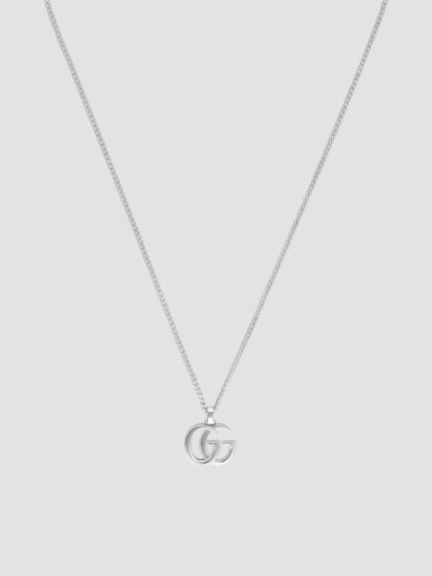 GUCCI Men's GG Marmont Sterling Silver Logo Pendant Necklace - Silver