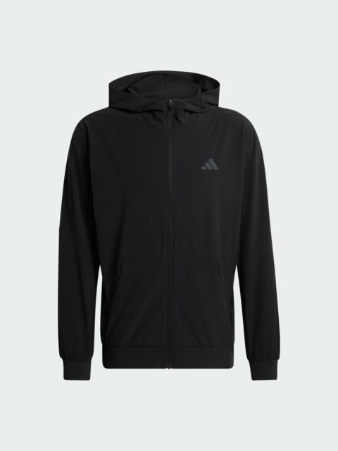 adidas D4T WORKOUT FULL-ZIP HOODIE