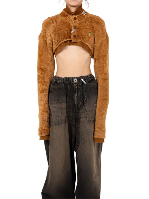 Maison MIHARAYASUHIRO Layered Cropped Knit Cardigan