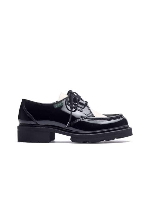 Paraboot Beaubourg Black/Cream Varnish - Rubber Sole