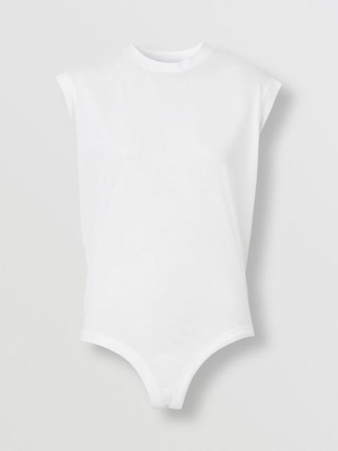 Sleeveless Silk Jersey Bodysuit