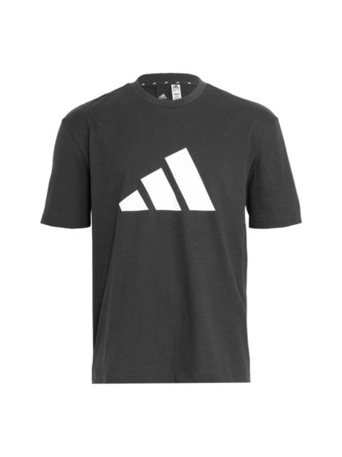 adidas Sportswear Future Icons Logo Graphic T-shirt Asia Sizing 'Black White' H39747