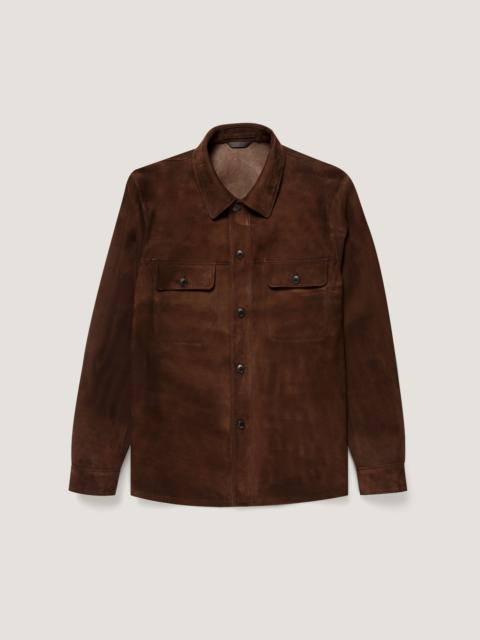 Sunspel Suede Overshirt