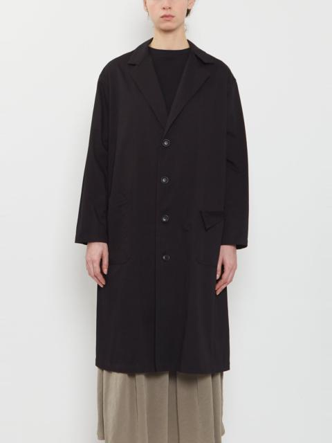 Y's Hanging Collar Long Cotton Jacket