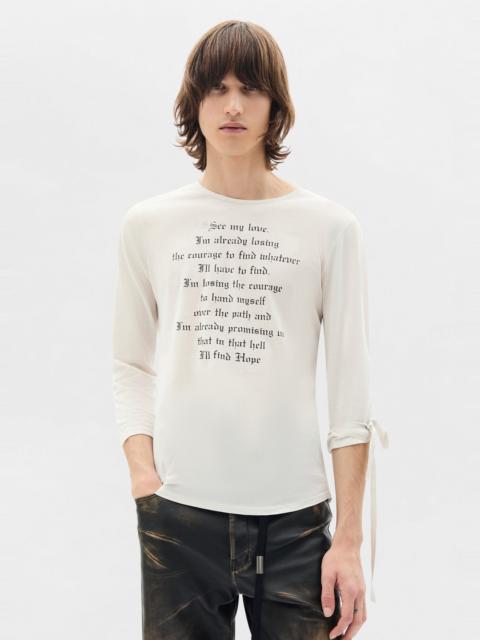 Ann Demeulemeester Alver Long Sleeve Fitted T