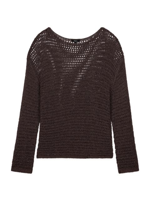 Rails Women's Evangeline Mesh Sweater - Espresso