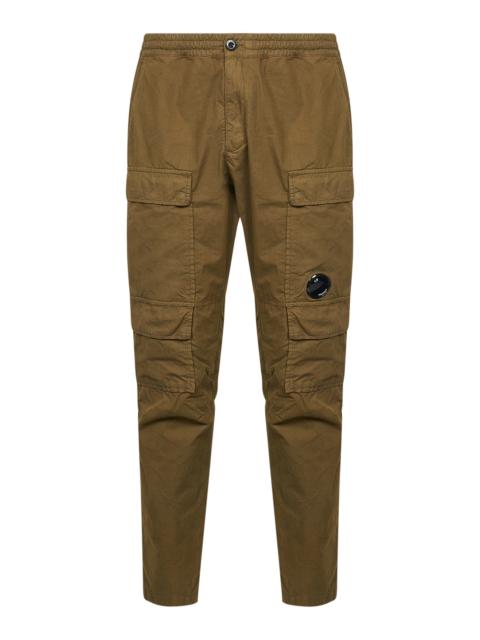 C.P. Company Green Microreps Regular Cargo trousers
