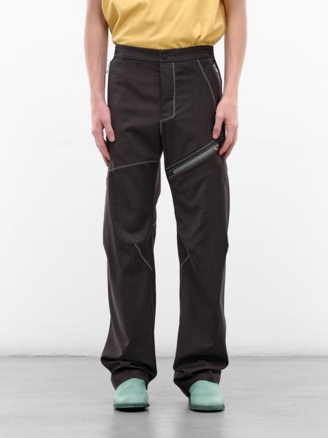 Kiko Kostadinov Fosco Wool Asymmetric Panel Trousers