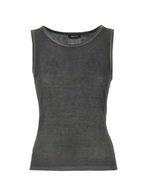 Avant Toi fine-ribbed tank top
