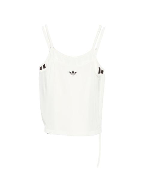adidas double strap logo tank top