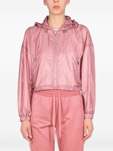 MICHAEL KORS hooded patterned jacket