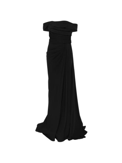 ZUHAIR MURAD off-shoulder draped gown