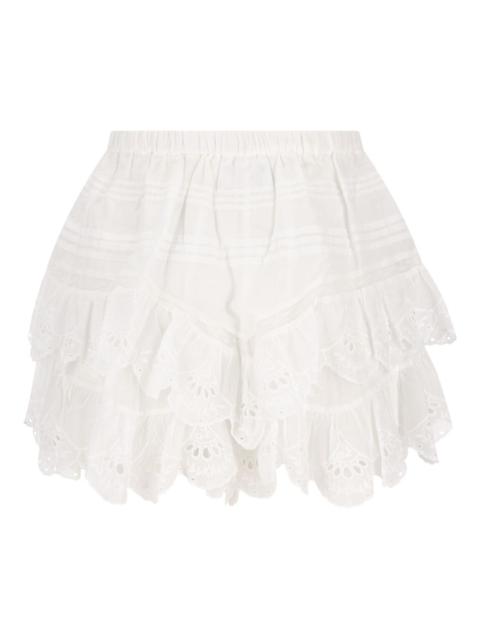 Isabel Marant ruffled eyelet mini skirt
