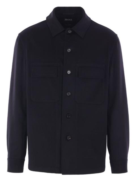 ZEGNA cashmere buttoned shirt
