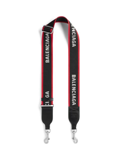 BALENCIAGA Men's Camera Strap in Black/red