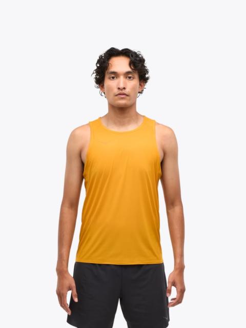 HOKA Men's Airolite Run Tank Top in Varisty Yellow