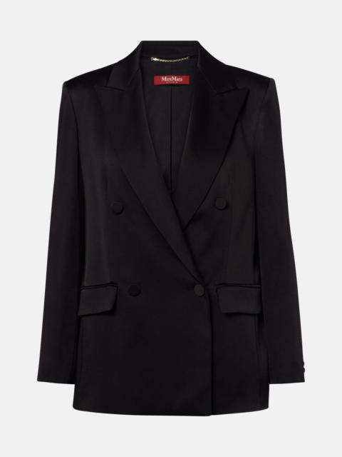 Max Mara Arca double-breasted satin blazer