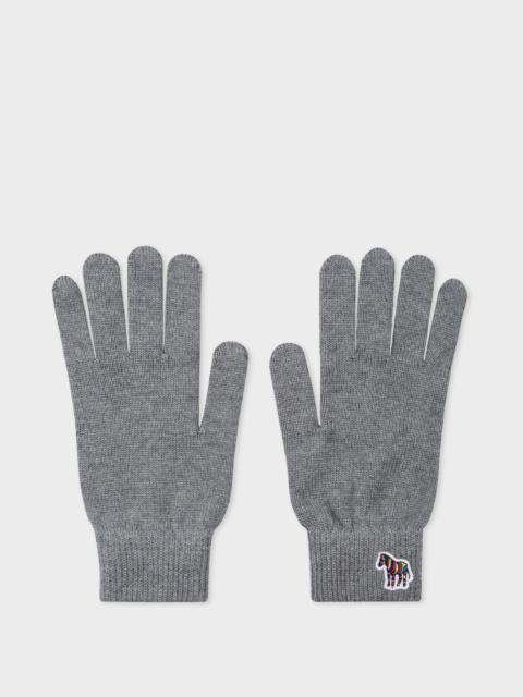 Paul Smith Zebra Logo Wool Gloves