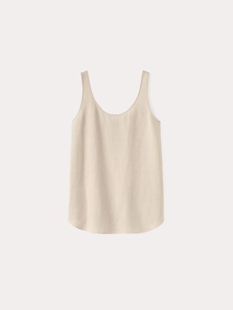 Totême Lyocell linen tank overcast beige