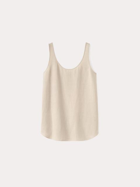 Lyocell linen tank overcast beige