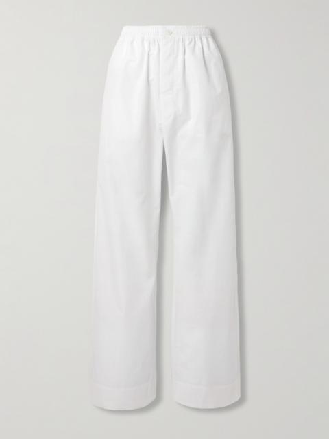 Carven Cotton-poplin Wide-leg Pants