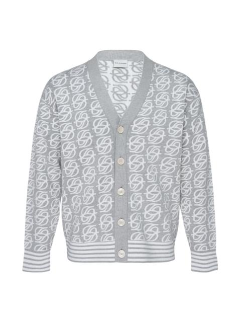 Drôle de Monsieur D Mirror Monogram Knit Cardigan