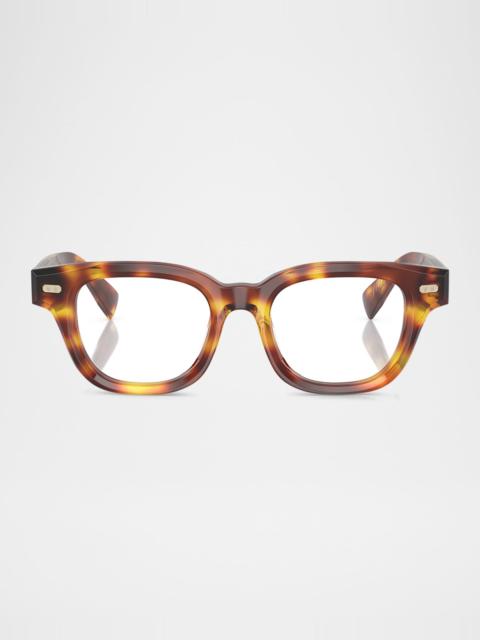 Brunello Cucinelli BC3012 Acetate Blue Light Rectangle Glasses