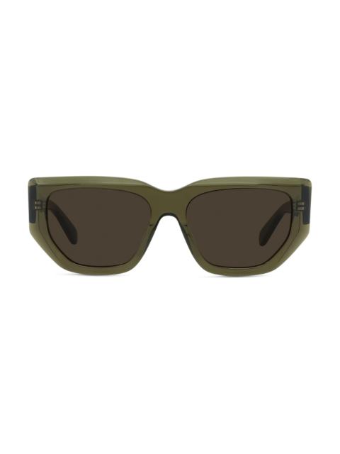 Stella McCartney Women's 2001​ 54MM Geometric Sunglasses - Dark Green