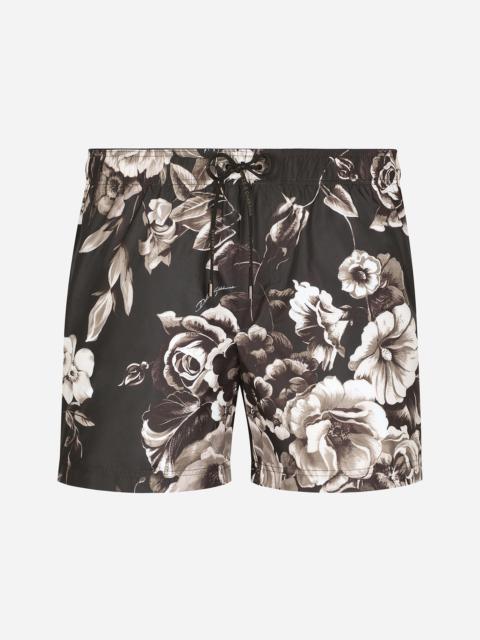 Swim shorts with floral print