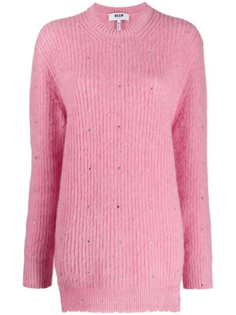 MSGM crystal-embellished jumper