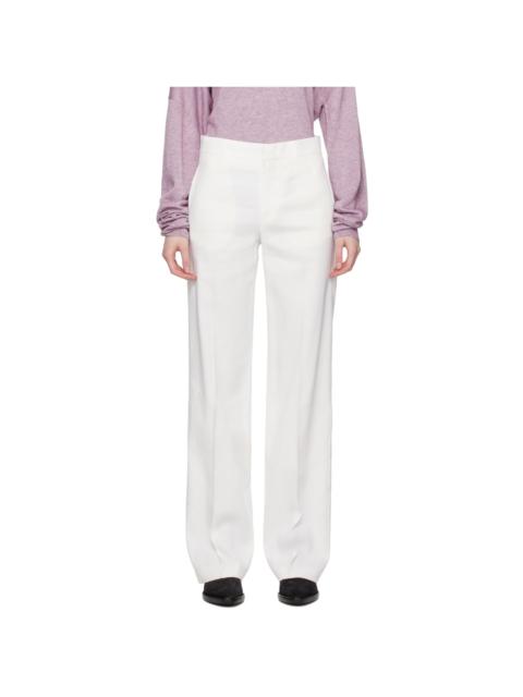 Isabel Marant White Scarly Trousers