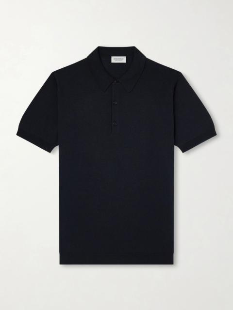 JOHN SMEDLEY Macloud Knitted Merino Wool Polo Shirt
