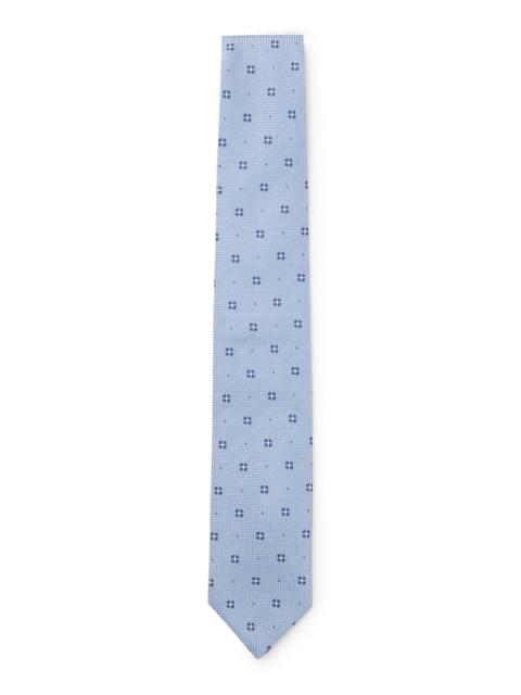 BOSS JACQUARD-PATTERN TIE IN SILK
