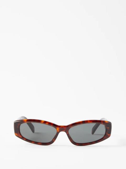 Cat-eye tortoiseshell acetate sunglasses