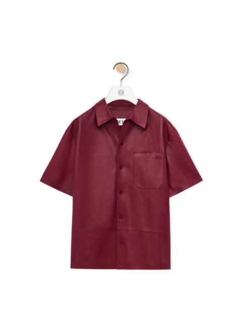 Loewe Short sleeve shirt in nappa lambskin
