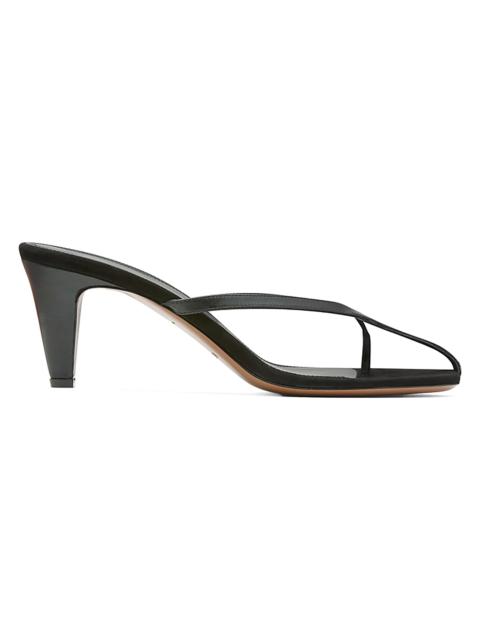 NEOUS Women's Antares Leather Kitten Heel Sandals - Black