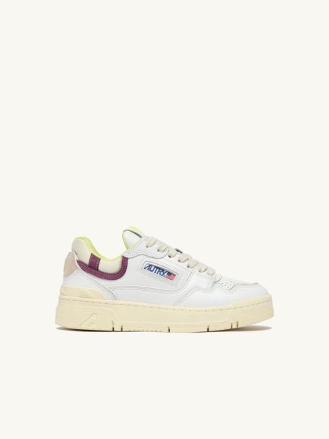 AUTRY SNEAKERS CLC LOW IN WHITE AND FIRENZE LEATHER