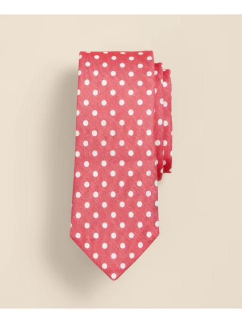 Brooks Brothers Linen-Silk Dot Tie
