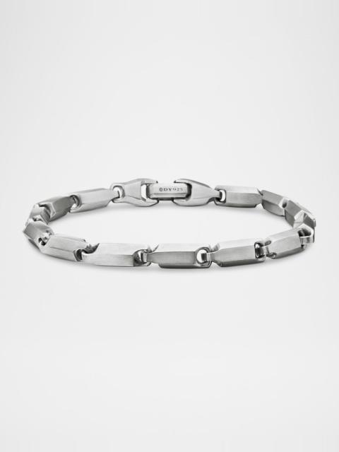 DAVID YURMAN Men's Faceted Chain Link Bracelet in Silver, 3mm
