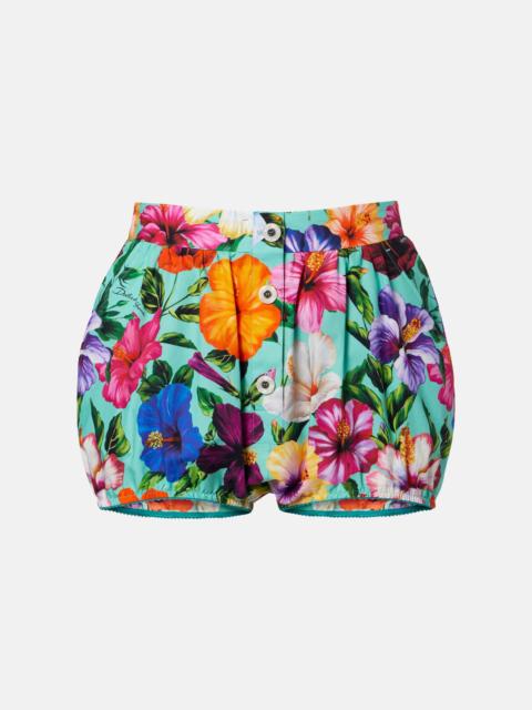 Dolce & Gabbana Floral cotton shorts