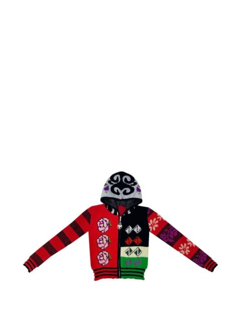 Chopova Lowena intarsia-knit floral-motif cardigan