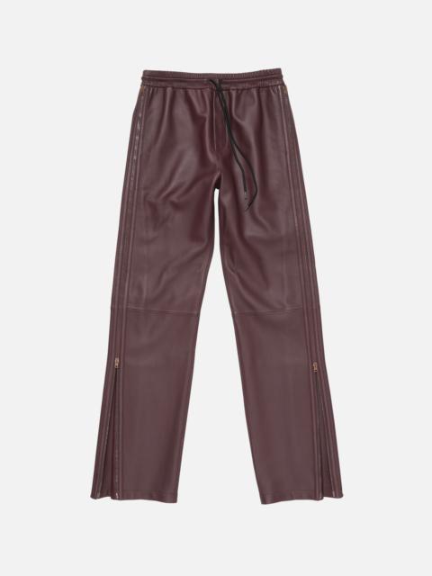 Acne Studios Leather trousers - Burgundy
