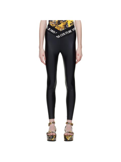 VERSACE JEANS COUTURE Black Asymmetric Leggings