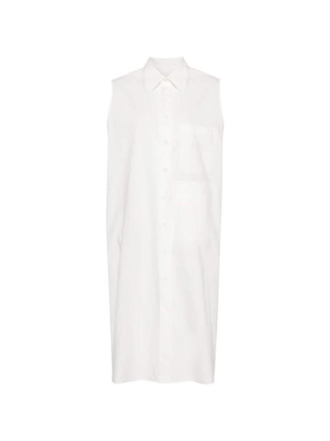 cotton poplin midi dress