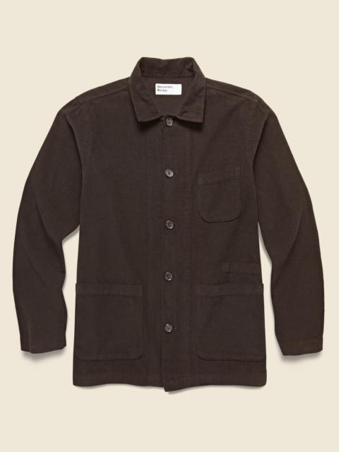 Universal Works Bakers Fine Cord Overshirt - Brown