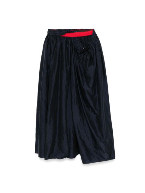 Kolor drawstring skirt